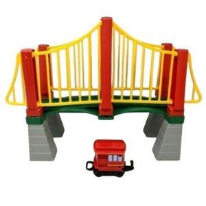 Fisher Price GeoTRAX  C5216 Red & Yellow Sky High Suspension Bridge + Manual